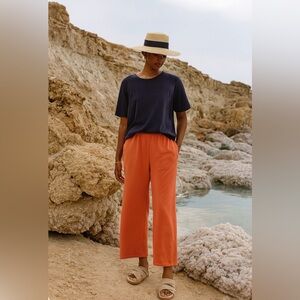 Ruby Rd. Rust Orange Women's Size Large Cotton Pull On Pants